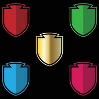 The Illustration of Shield or Emblem Pack vector