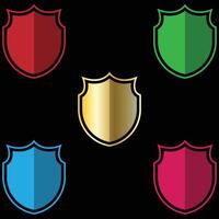 The Illustration of Shield or Emblem Pack vector