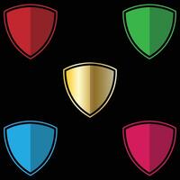 The Illustration of Shield or Emblem Pack vector