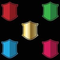 The Illustration of Shield or Emblem Pack vector