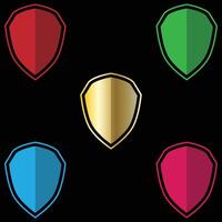 The Illustration of Shield or Emblem Pack vector