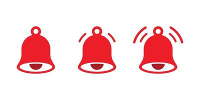 Notification bells icons. Message bell icon. Set bell symbols for web, app, ui. vector