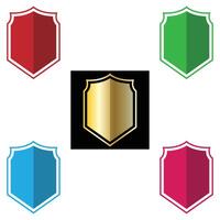 The Illustration of Shield or Emblem Pack vector