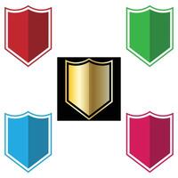 The Illustration of Shield or Emblem Pack vector