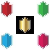 The Illustration of Shield or Emblem Pack vector