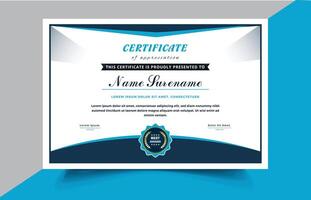 University Seminar Certificate Template Pro style EPS10 vector