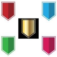 The Illustration of Shield or Emblem Pack vector