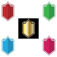 The Illustration of Shield or Emblem Pack vector