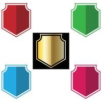 The Illustration of Shield or Emblem Pack vector