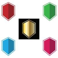 The Illustration of Shield or Emblem Pack vector