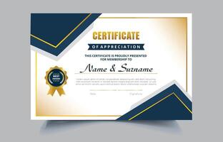 University Seminar Certificate Template Pro style EPS10 vector