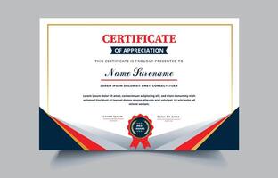 Certificate of Appreciation template, certificate of achievement, awards diploma template pro style EPS10 vector