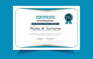 Elegant Certificate Design Template Pro style EPS10 vector