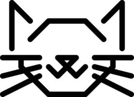 simple design of cat head icon sign vector