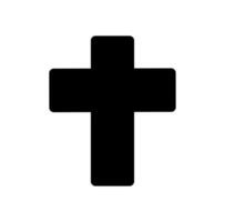 cross icon on a white background vector