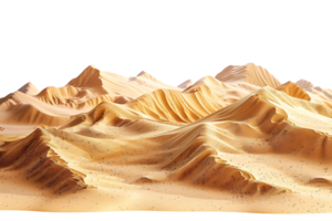 Sand dunes on isolated transparent background png