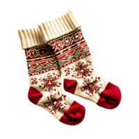 Noël chaussettes sur isolé transparent Contexte png