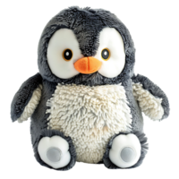stuffed penguin on isolated transparent background png