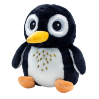 stuffed penguin on isolated transparent background png