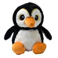 stuffed penguin on isolated transparent background png