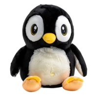 stuffed penguin on isolated transparent background png