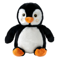 stuffed penguin on isolated transparent background png