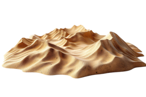 Sand dunes on isolated transparent background png