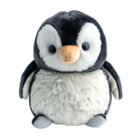 stuffed penguin on isolated transparent background png