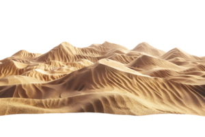 Sand dunes on isolated transparent background png