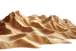 Sand dunes on isolated transparent background png