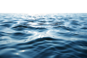 Water surface on isolated transparent background png