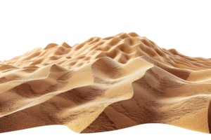 le sable dunes sur isolé transparent Contexte png