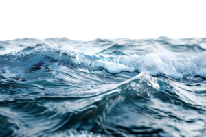 Water surface on isolated transparent background png