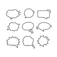 Chat bubble, speech bubble, speech balloon vector