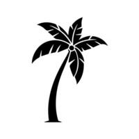 Coconut tree symbol vector