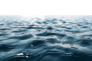 Water surface on isolated transparent background png