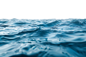 Water surface on isolated transparent background png