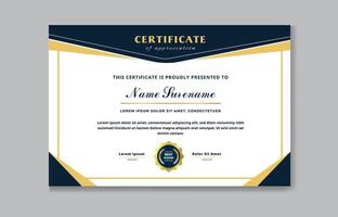 Black Gold Certificate Design Template Pro style EPS10 vector