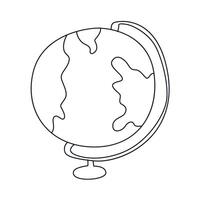 Earth globes isolated on white vector