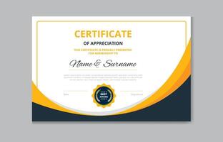 Elegant Certificate Design Template Pro style EPS10 vector