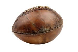 American football on isolated transparent background png