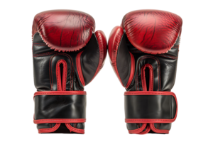 Boxing gloves on isolated transparent background png