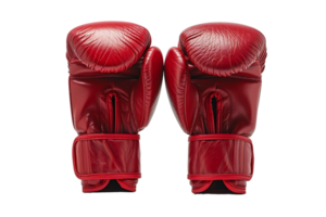 Boxing gloves on isolated transparent background png