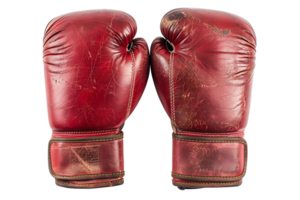 Boxing gloves on isolated transparent background png