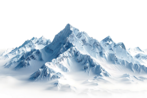 énorme montagnes sur isolé transparent Contexte png