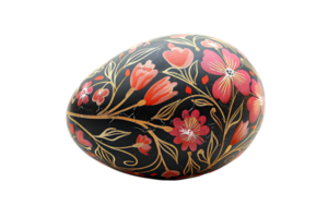 slavic blommig påsk ägg på transparent bakgrund png