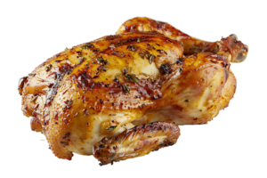 entier grillé poulet sur isolé transparent Contexte png