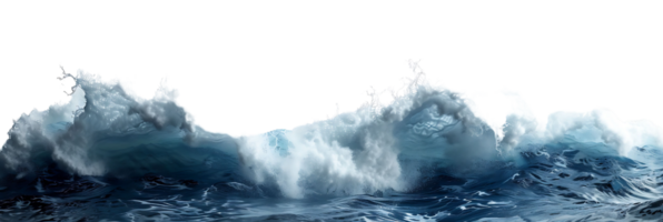 mer vagues sur isolé transparent Contexte png