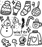 winter element design for templates. vector