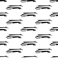 Seamless pattern with sketch squiggle vector